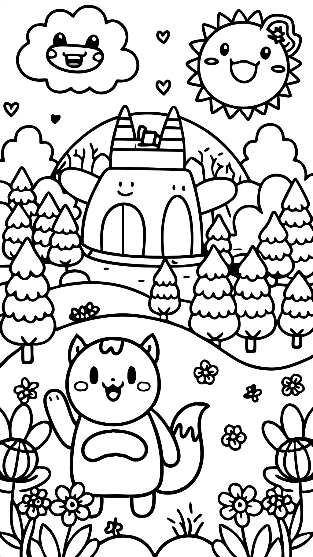 coloring pages cartoon